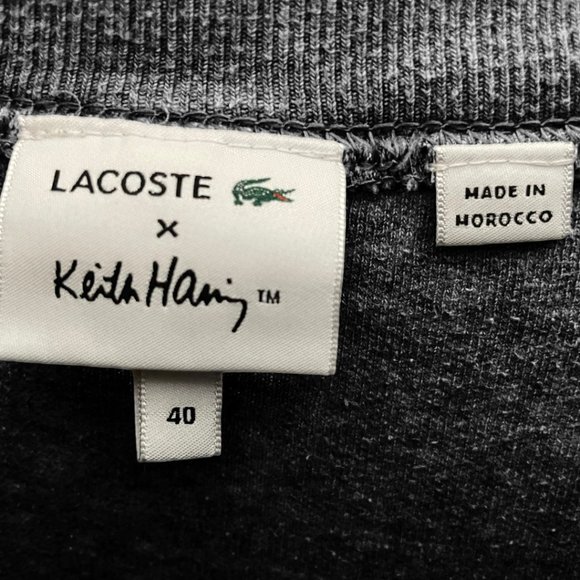 Lacoste Women's Keith Haring Design Cotton Blend Sweatshirt (M) - Picture 8 of 11